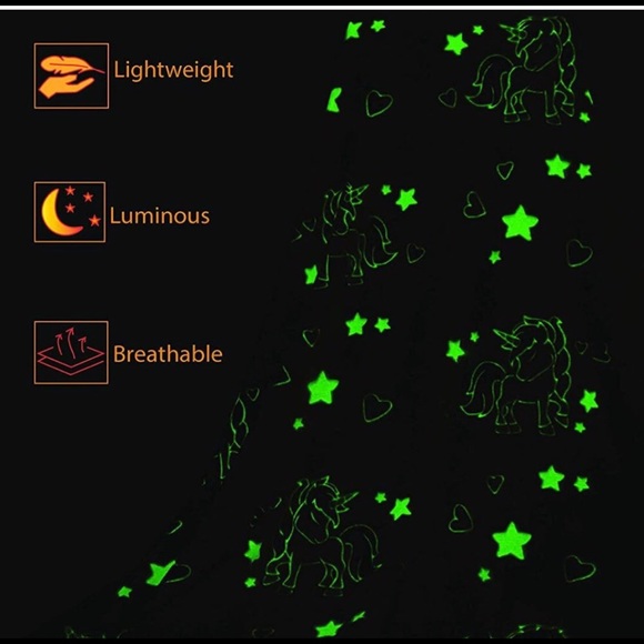 Glow in the Dark Baby Blanket - Picture 4 of 4